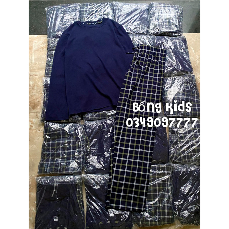 Bộ PJ Mặc Nhà Nam Xanh Navy F&F