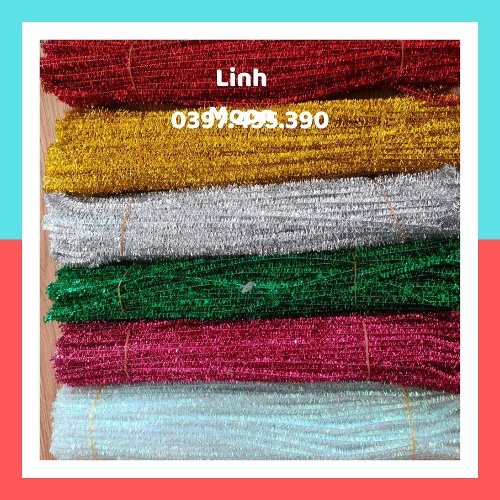 50 Sợi Kẽm Kim Tuyến Đủ Màu Giá Tốt, Trang Trí Handmade - Hàng Loại 1