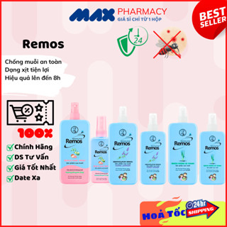 Xịt chống muỗi Remos Rohto Mentholatum Ngăn ngừa muỗi đốt dạng xịt - Maxpharmacy