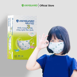 Khẩu trang trẻ em anyguard hàn quốc 3 lớp chính hãng