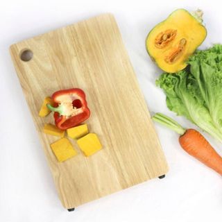 Thớt gỗ hình chữ nhật dùng chặt thịt bằng gỗ dày chắc - GIBA