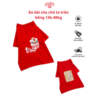 Quin pet Áo dài cho chó to chất liệu vải nhung cao cấp, áo dài cho thú cưng