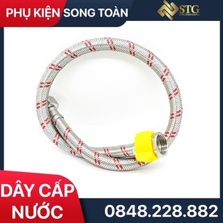 Dây cấp nước inox 304, dây cấp nước nóng lạnh inox 304 ren trong 1/2
