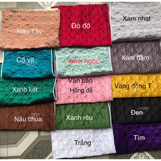 Ga/ Drap bàn gội đầu chất Lụa Phi Bóng mềm mại