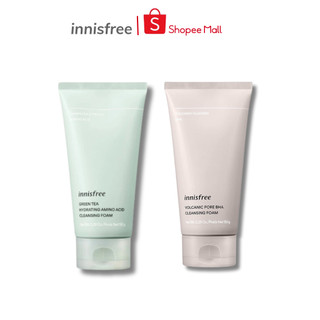 Sữa Rửa Mặt Trà Xanh Than Tro Innisfree Green Tea Foam Cleanser 150ml Hàn Quốc Giúp Làm Sạch Sâu và Duy Trì Độ Ẩm