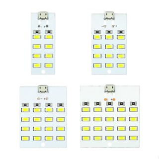 Bảng Mạch 8/12/16/20 Led Siêu Sáng Dùng Nguồn Micro USB 5V chiếu sáng bảng, đèn sàn, đèn ngủ...