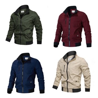  Áo Kaki Nam 2 Lớp Lót Dù Phối Khóa Ngực Lên Dáng Cực Chuẩn.T 