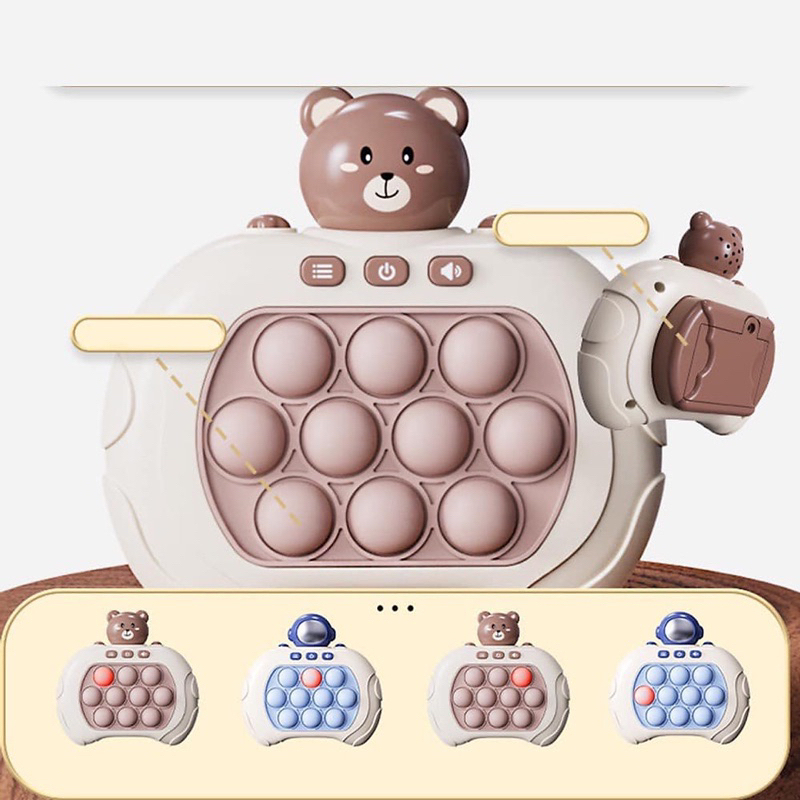 Đồ chơi Pop it thế hệ mới, máy game giải trí bấm nút theo đèn nhạc với 200 level cho mọi người