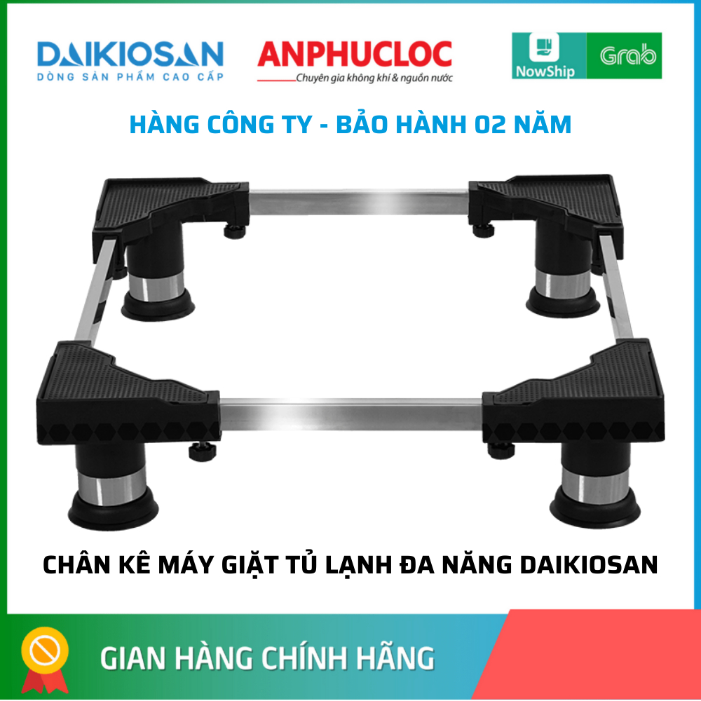 Chân kê máy giặt tủ lạnh, máy rửa chén Daikiosan 6-16 kg, 90-450L chính hãng