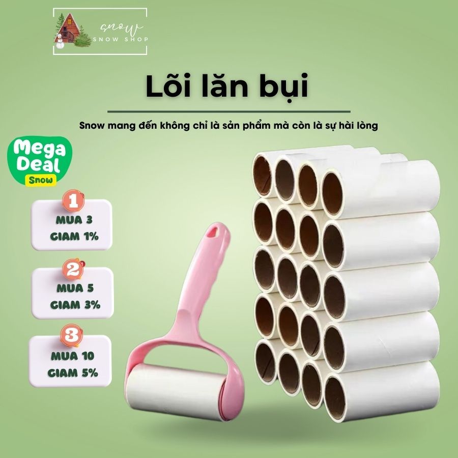Lõi Cây Lăn Bụi Làm Sạch Quần Áo - Lõi Cây Lăn Bụi 60 Tờ Q- Lăn Lăn Dự Phòng Thay Thế