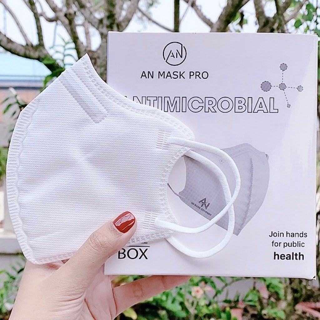 Khẩu Trang N99 6D AnMask Pro 5 lớp lọc công nghệ nano loại bỏ 99% bụi mịn VNMASK