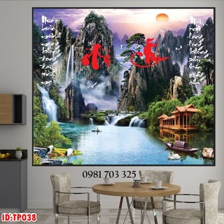 Tranh thư pháp 3D trang trí