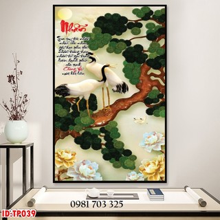 Tranh thư pháp 3D trang trí