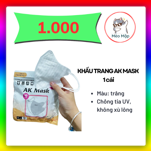 😷 [HSD 2026 ] - BÁN LẺ GIÁ SỈ 🎁 🎁 Khẩu trang 5D AK Mask, Khẩu Trang Y Tế 3 Lớp Cao Cấp Chính Hãng😷 MỘT CÁI 💥