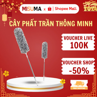  Chổi Quét Trần Gấp Gọn MISUMA Lau Bụi Quét Trần Nhà Thông Minh Lau Bụi Đa Năng Chổi Quét Bụi Cao Cấp 