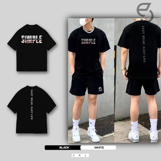 Áo Thun Unisex Local Brand SIMPLE "E" Form Oversize Cotton 100% SE.