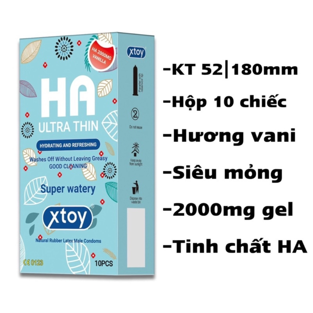 Bao cao su XTOY HA Ultra thin, siêu mỏng