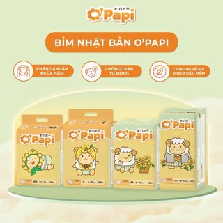 Tã bỉm o'papi nhật bản quần/dán đủ size nb54/s56/m52/m48/l46/xl42/xxl38