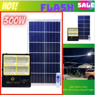 Đèn Năng Lượng Mặt Trời - Đèn Pha NBKco chính hãng - Phiên Bản 4 ô - Bảo Hành 24 Tháng Lỗi 1 Đổi 1 - Miễn Phí Vận Chuyển
