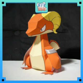 Mô hình giấy động vật Rồng Fire Dragon