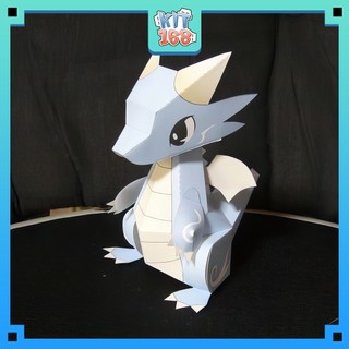 Mô hình giấy động vật Rồng Water Dragon