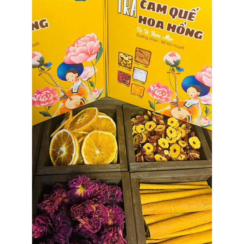 TRÀ CAM QUẾ HOA HỒNG