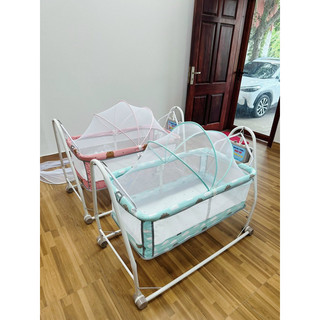 Nôi điện 1 tầng Đại Vĩ tặng kèm võng- Nôi điện Đại Vĩ 2 in 1