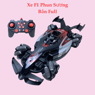 Xe phun sương điều khiển xe phun khói điều khiển màu đỏ siêu lớn quay 360 độ cao cấp có nhạc và đèn