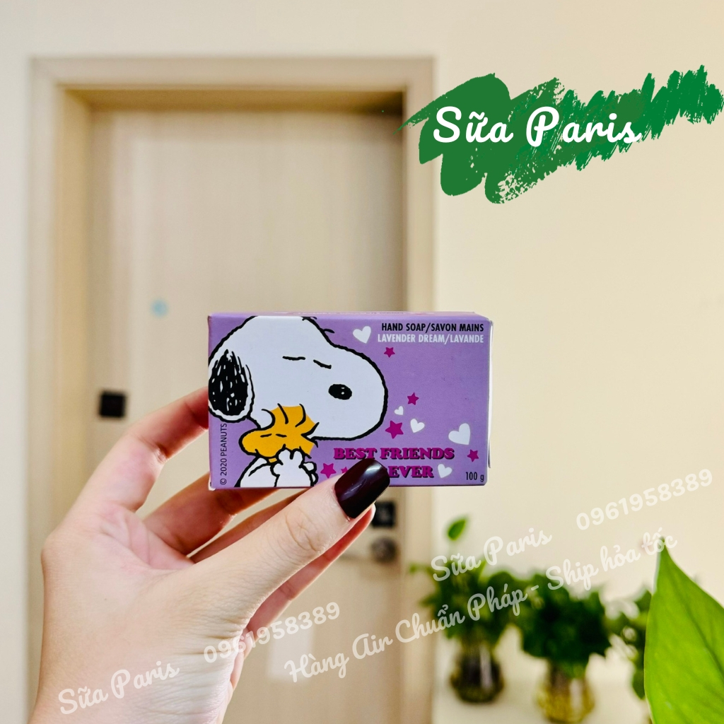 Xà bông rửa tay trẻ em hình Snoopy bánh 100gr, an toàn lành tính, mùi rất dễ chịu cho bé iu_Sữa Paris Aderma