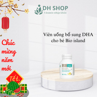 Viên uống bổ sung dha cho bé bioisland dha kid 60 viên - dh shop