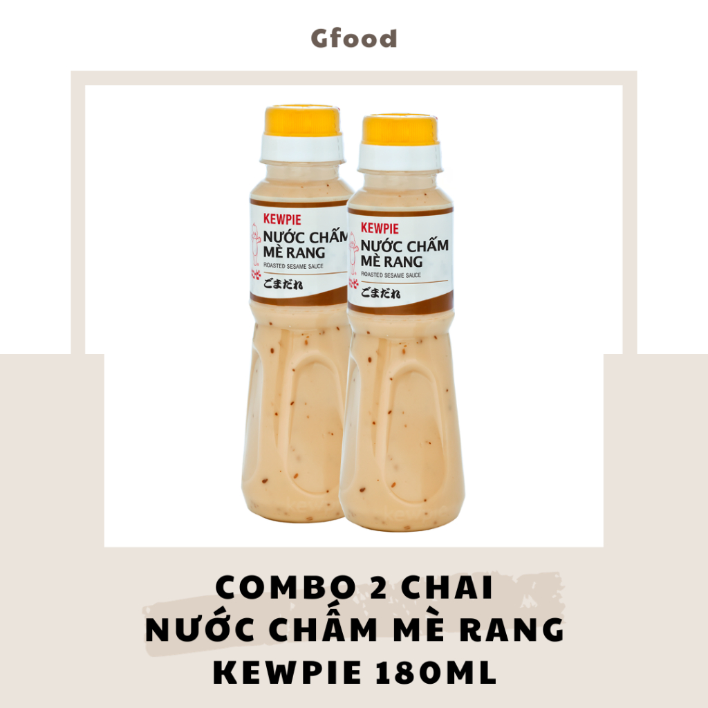 [COMBO 2 CHAI] Kewpie Nước Chấm Mè Rang 180ml