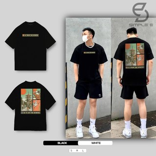 Áo Thun Unisex Local Brand SIMPLE "E" Form Oversize Cotton 100% KYOTO