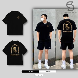 Áo Thun Unisex Local Brand SIMPLE "E" Form Oversize Cotton 100% BLACKHEART.