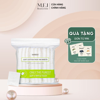 Bông tẩy trang miniso only the purest 180 miếng