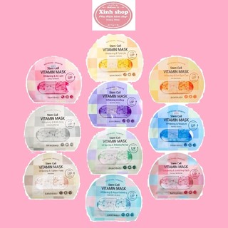 [1 Miếng Lẻ] Mặt nạ dưỡng sáng da Banobagi Stem Cell Vitamin Mask - Xinh Shop