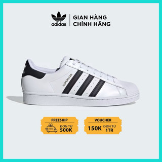 Giày Adidas Superstar Tem vàng ba sọc đen