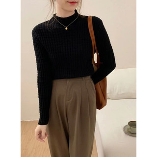 Áo len cổ lọ basic / DZU.SG /