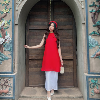 SET ÁO DÀI CÁCH TÂN CHƠI TẾT