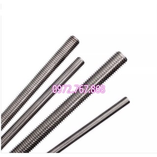 Thanh ren inox 304, dài 1 mét