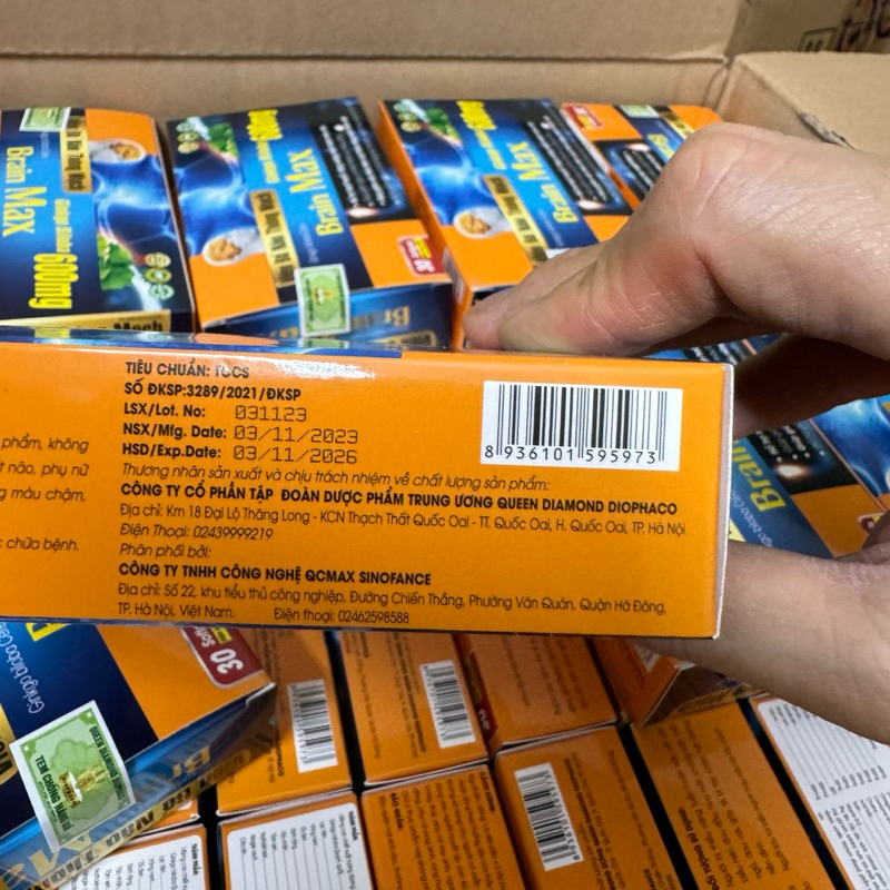 Viên bổ não thông mạch Ginkgo biloba Cere Brain Max - Ginkgo Biloba 600mg Hộp 30 viên giúp hoạt huyết dưỡng não