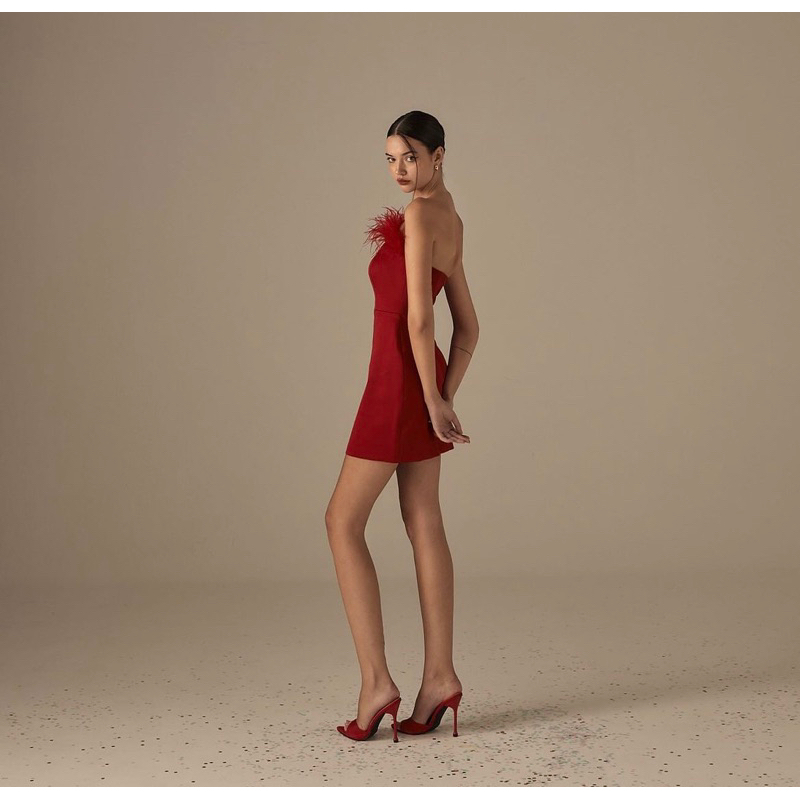 Váy/Đầm body pha lông vũ quyến rũ Midnight Dress