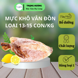 Mực khô vân đồn quảng ninh loại 13-15 con to dày mình ngọt thịt gói 1kg