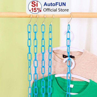 Dây xích treo móc quần áo bằng nhựa loại 1 - treo đồ đa năng thông minh, treo trưng bày shop
