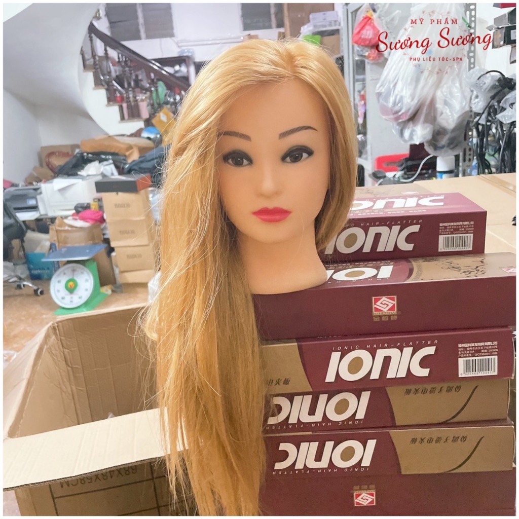 (Tặng lược  )đầu canh chịu nhiệt học làm tóc