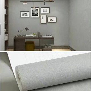 Decal Giấy dán tường 10M màu xám nhám keo sẵn chống nước tốt khổ 45cm