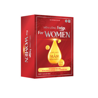 Viên uống Feelex For Women hỗ trợ giảm các triệu chứng bốc hỏa,khô da, suy giảm sinh lý do suy giảm nội tiết tố nữ - 60v