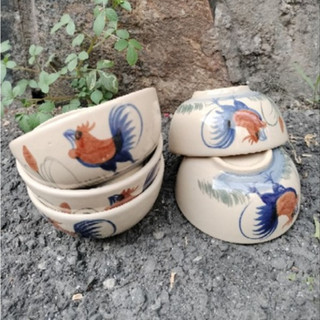 🥰😘Combo 5 Chén Soup Vẽ 🐓Con Gà Nhỏ (Chén nhỏ cỡ chén chè 10cm)🐣🐥