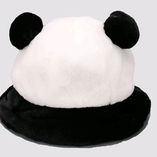 Mũ lông thỏ tai gấu hình gấu trúc