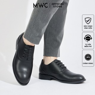 Giày mọi nam mwc 6672 - giày tây nam chất liệu da kiểu dáng thắt dây thanh lịch