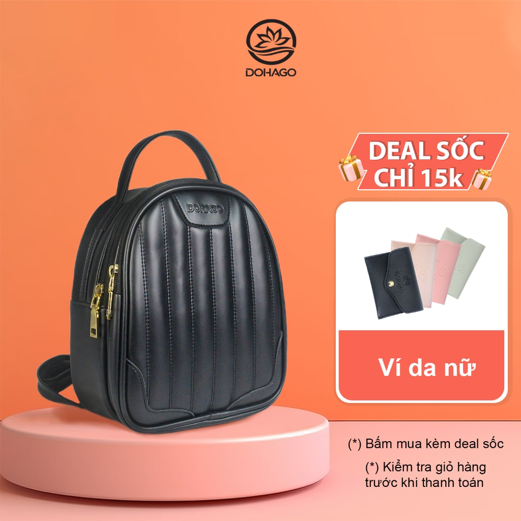 Balo Da Thời Trang Cho Nữ DOHAGO BN04 Thiết Kế Size Mini Phong Cách Dễ Thương